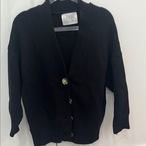 Zara Black girls  Sweater